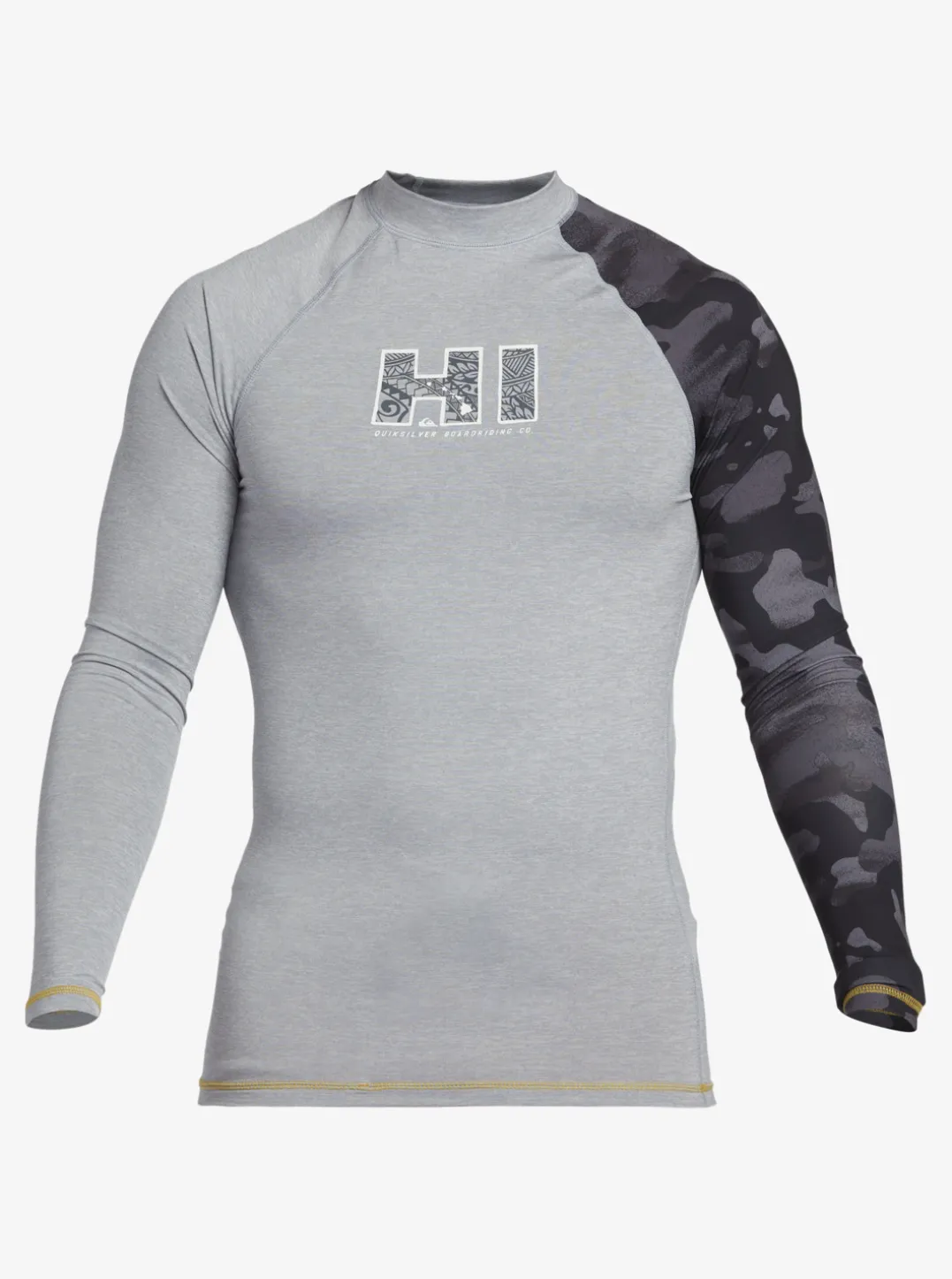 Mens Quiksilver Rashguards|Hi Island Rush Long Sleeve Upf 50 Rashguard
