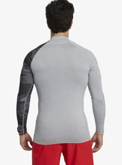 Mens Quiksilver Rashguards|Hi Island Rush Long Sleeve Upf 50 Rashguard