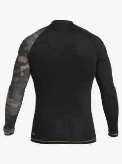 Mens Quiksilver Rashguards|Hi Island Rush Long Sleeve Upf 50 Rashguard