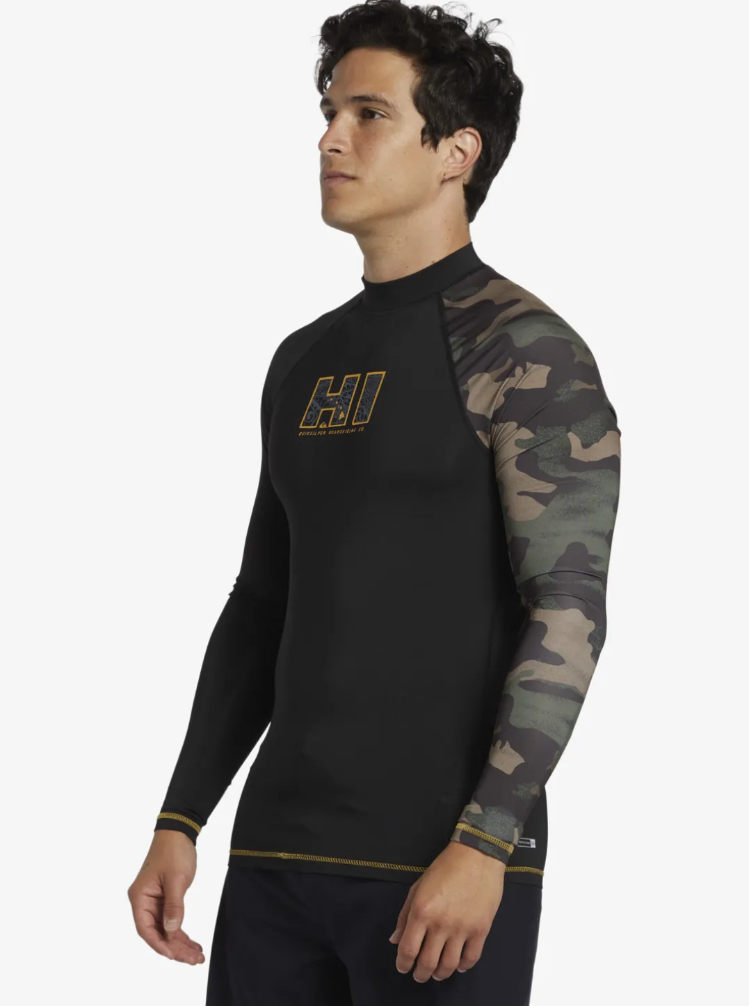 Mens Quiksilver Rashguards|Hi Island Rush Long Sleeve Upf 50 Rashguard