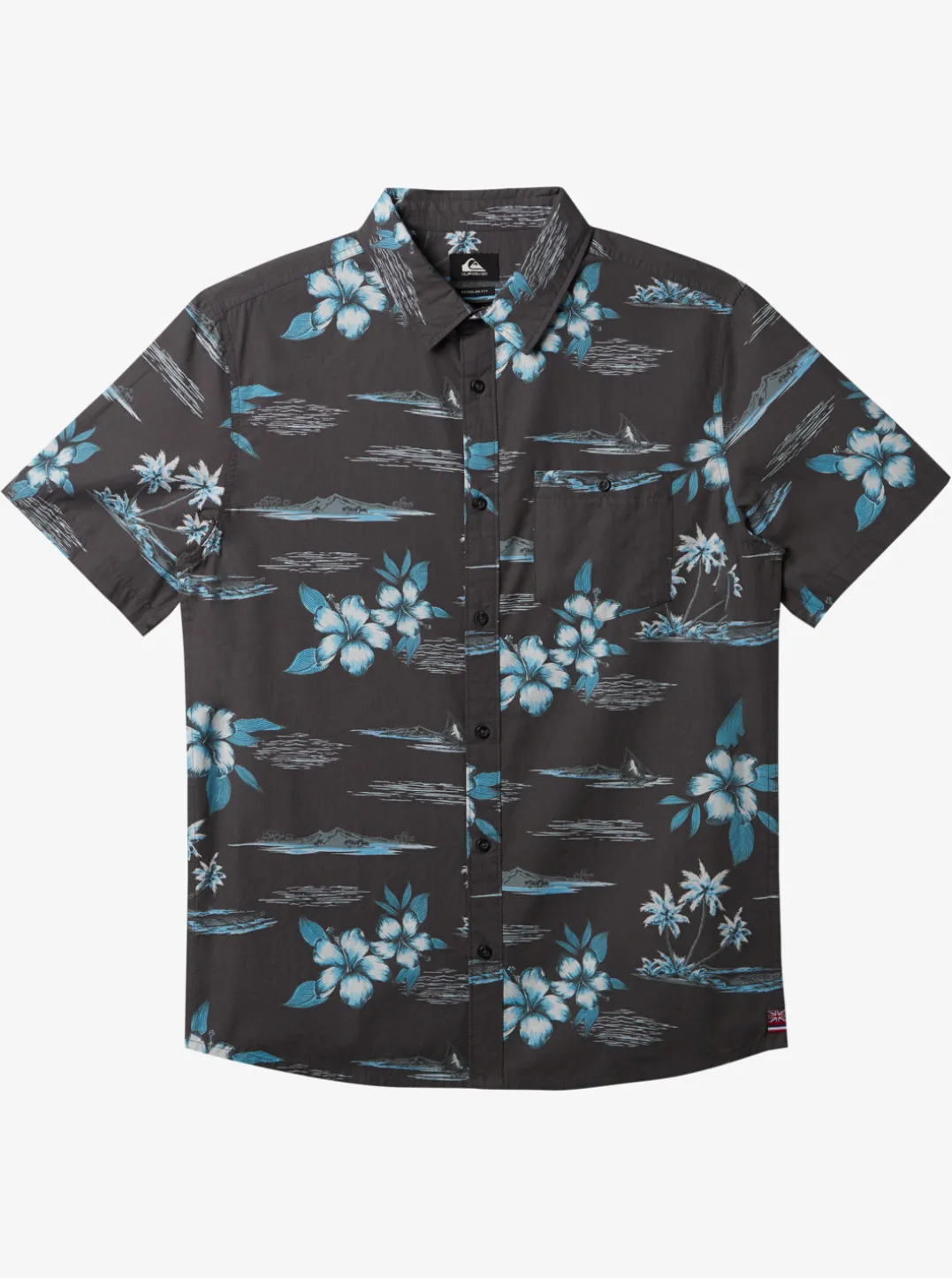 Mens Quiksilver Shirts & Polos|Hi Paradise Airways Short Sleeve Shirt