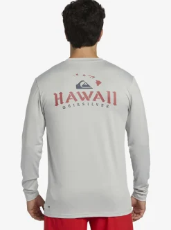 Mens Quiksilver Rashguards|Hi Royalty Surf Long Sleeve Upf 50 Surf T-Shirt