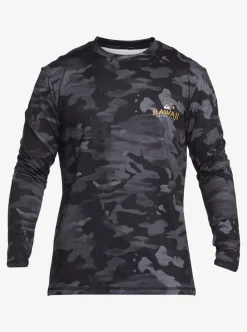 Mens Quiksilver Rashguards|Hi Royalty Surf Long Sleeve Upf 50 Surf T-Shirt