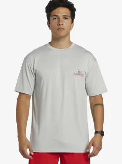Mens Quiksilver Rashguards|Hi Royalty Surf Short Sleeve Upf 50 Surf T-Shirt