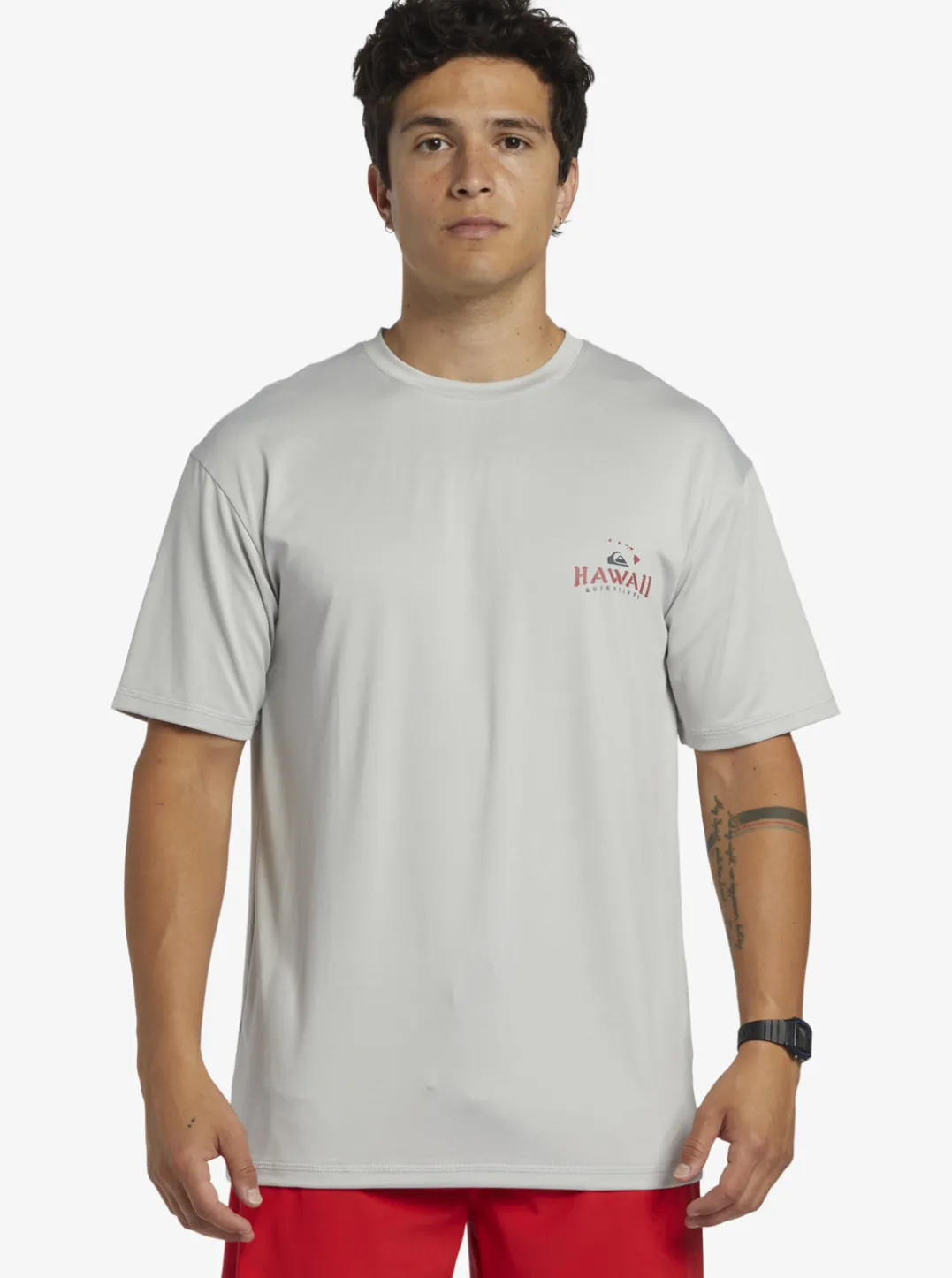 Mens Quiksilver Rashguards|Hi Royalty Surf Short Sleeve Upf 50 Surf T-Shirt