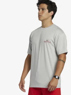 Mens Quiksilver Rashguards|Hi Royalty Surf Short Sleeve Upf 50 Surf T-Shirt
