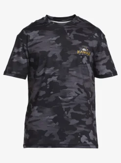 Mens Quiksilver Rashguards|Hi Royalty Surf Short Sleeve Upf 50 Surf T-Shirt