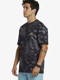 Mens Quiksilver Rashguards|Hi Royalty Surf Short Sleeve Upf 50 Surf T-Shirt