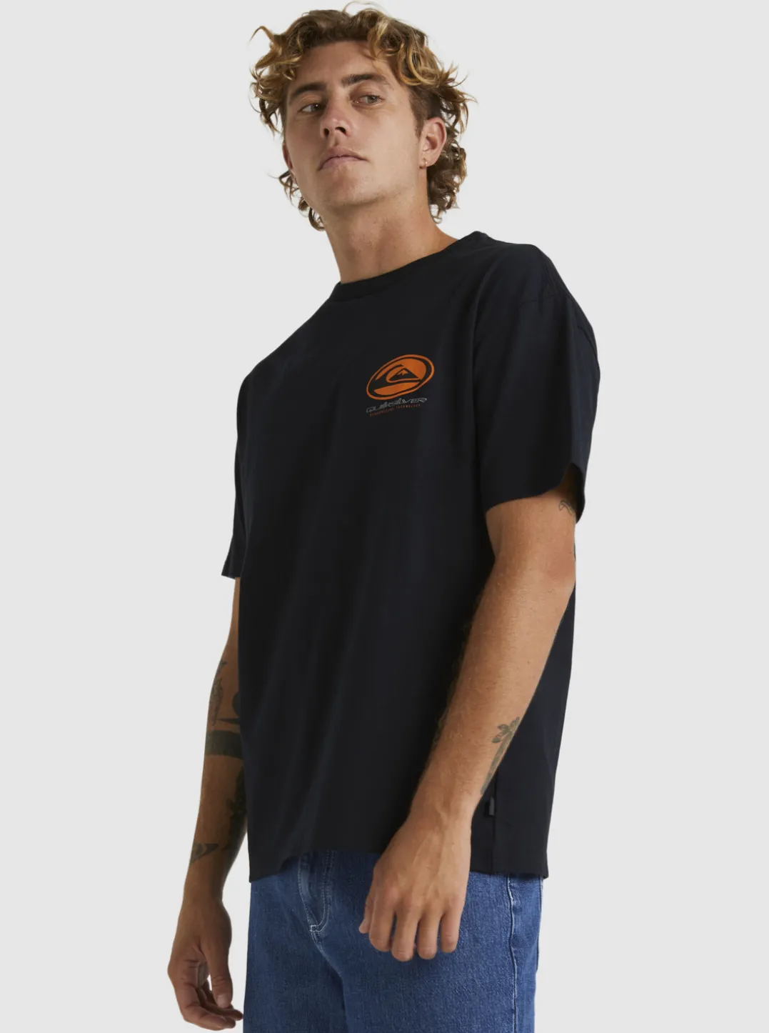 Mens Quiksilver Tees|Honeycomb Short Sleeve Stn T-Shirt