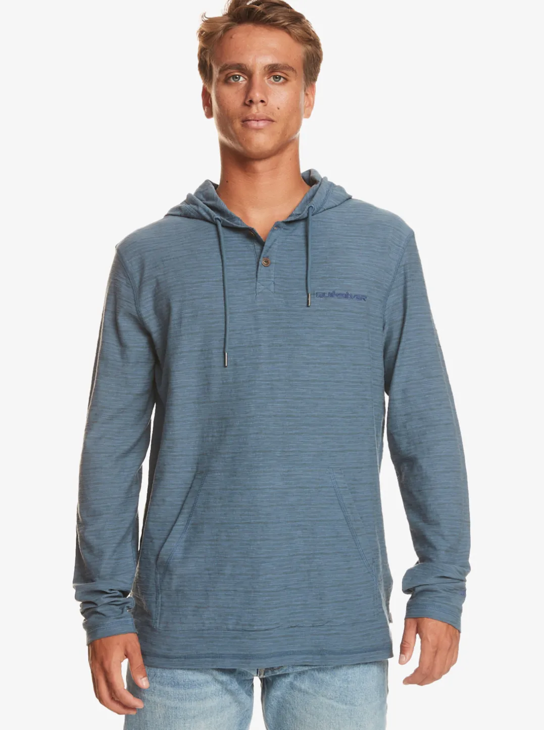 Mens Quiksilver Tees|Kentin Long Sleeves Hooded T-Shirt