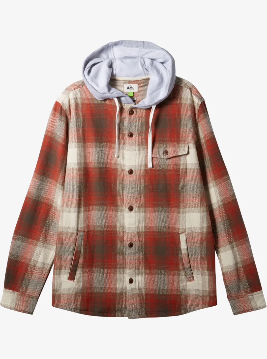 Mens Quiksilver Shirts & Polos|Kinloss Long Sleeve Hooded Shirt
