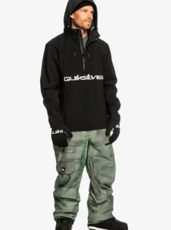 Mens Quiksilver Layers|Live For The Ride Softshelll Technical Hoodie