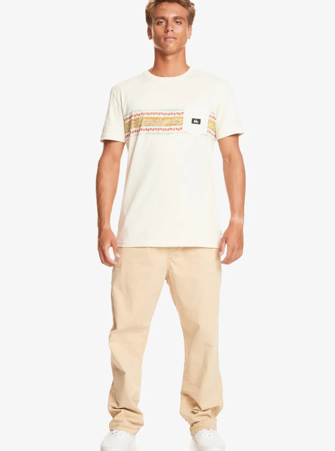 Mens Quiksilver Tees|Mesa Stripe Pocket T-Shirt