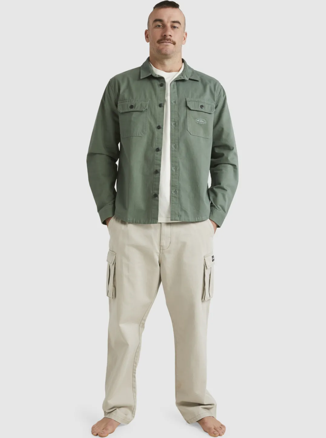 Mens Quiksilver Shirts & Polos|Mikey Long Sleeve Shirt