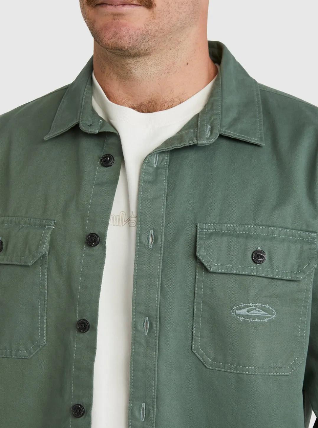 Mens Quiksilver Shirts & Polos|Mikey Long Sleeve Shirt
