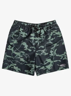 Mens Quiksilver Elastic Waist|Mikey Volley 18" Volleys