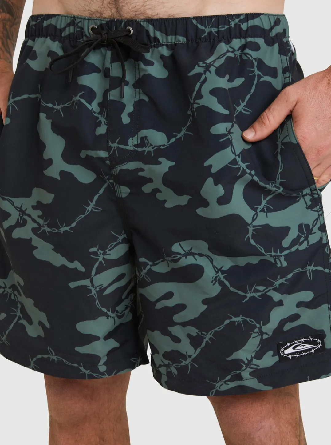 Mens Quiksilver Elastic Waist|Mikey Volley 18" Volleys