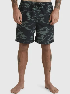 Mens Quiksilver Elastic Waist|Mikey Volley 18