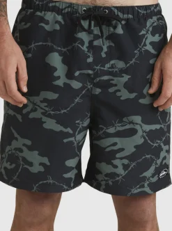 Mens Quiksilver Elastic Waist|Mikey Volley 18