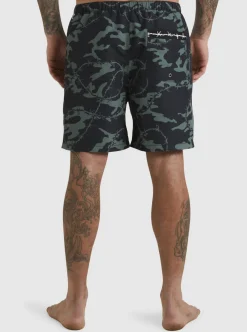 Mens Quiksilver Elastic Waist|Mikey Volley 18