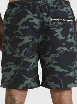 Mens Quiksilver Elastic Waist|Mikey Volley 18