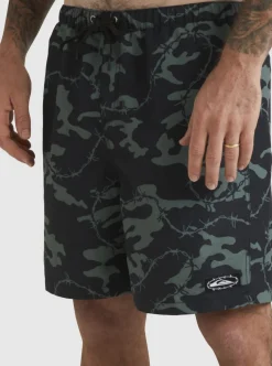 Mens Quiksilver Elastic Waist|Mikey Volley 18