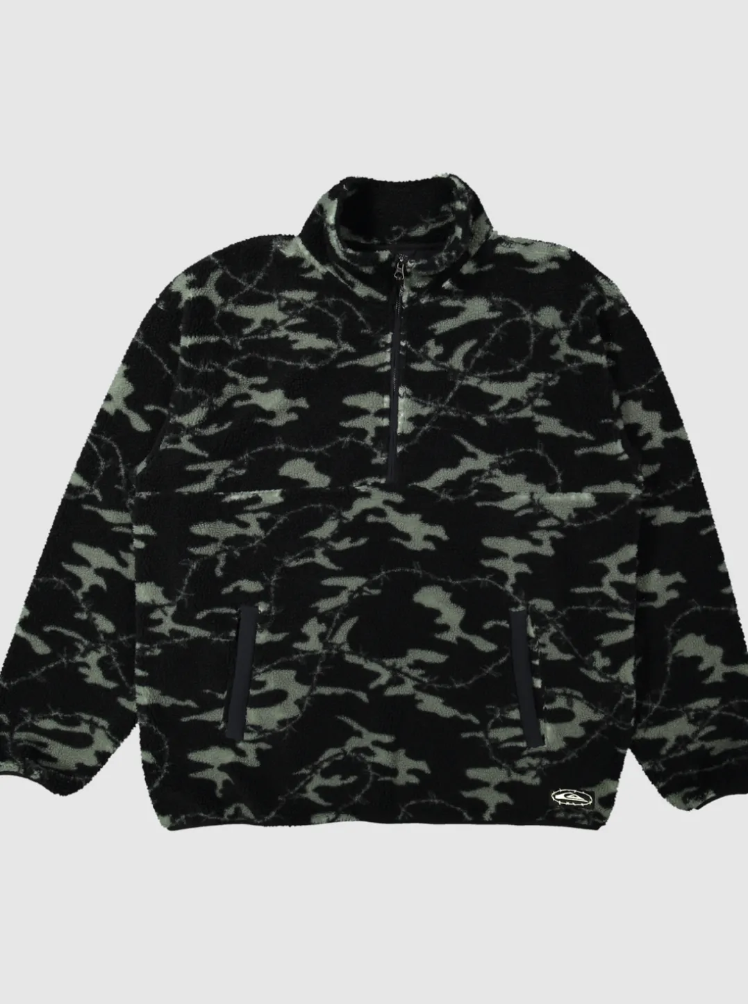 Mens Quiksilver Sweatshirts & Hoodies|Mikey Zip Sherpa Half-Zip Fleece