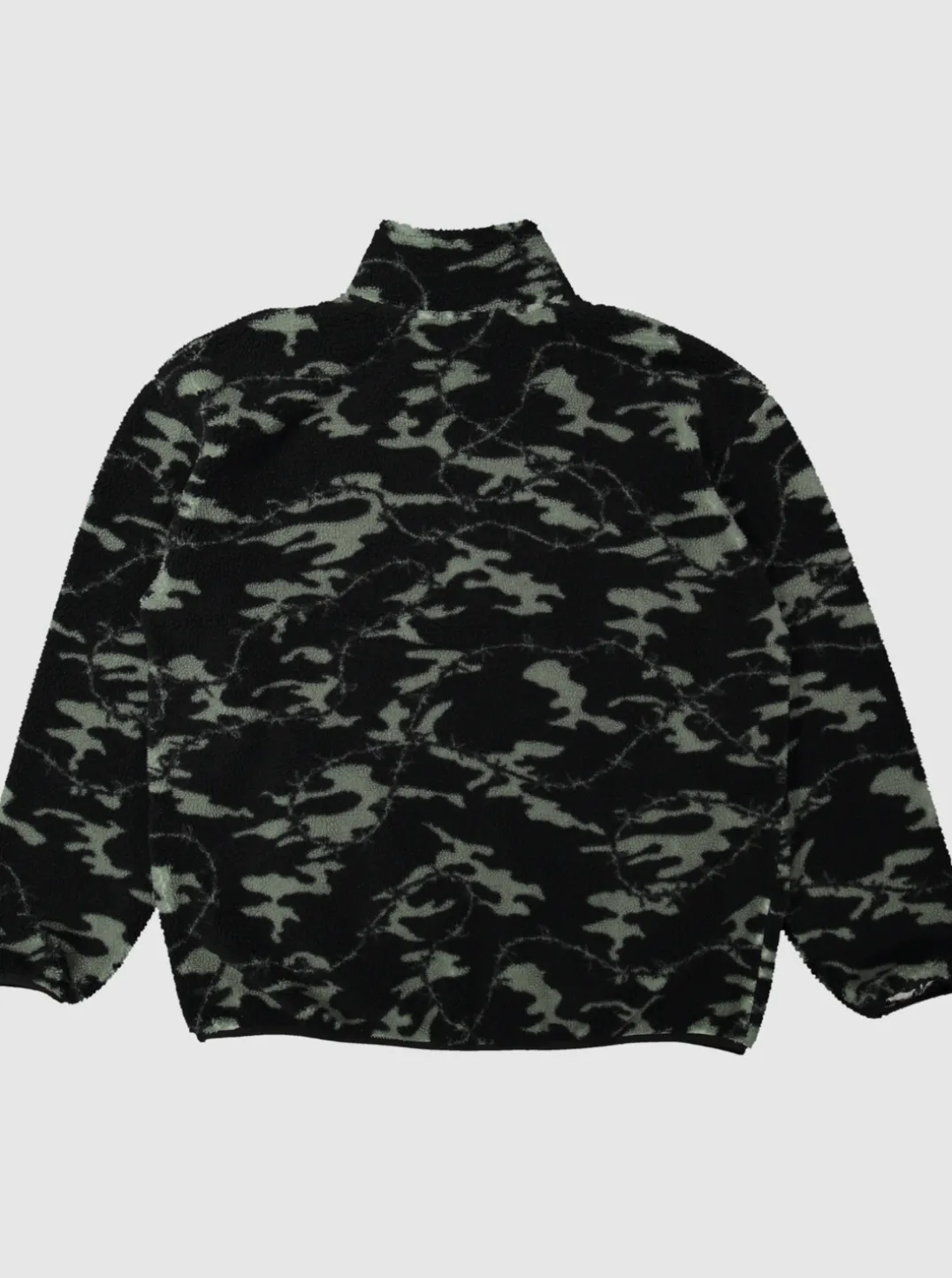 Mens Quiksilver Sweatshirts & Hoodies|Mikey Zip Sherpa Half-Zip Fleece