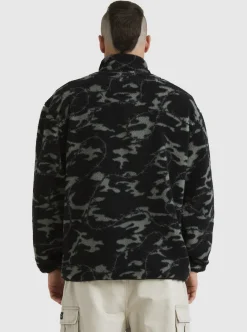 Mens Quiksilver Sweatshirts & Hoodies|Mikey Zip Sherpa Half-Zip Fleece