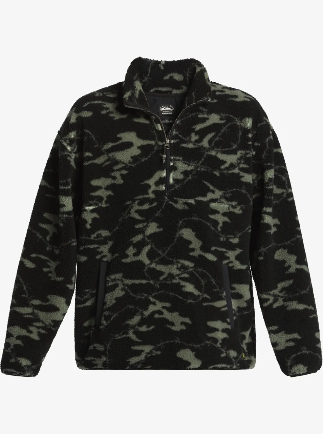 Mens Quiksilver Sweatshirts & Hoodies|Mikey Zip Sherpa Half-Zip Fleece