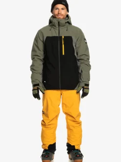 Mens Quiksilver Layers|Mission Plus Technical Snow Jacket