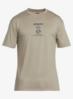 Mens Quiksilver Rashguards|Mix Session Upf 50 Short Sleeve Surf Tee