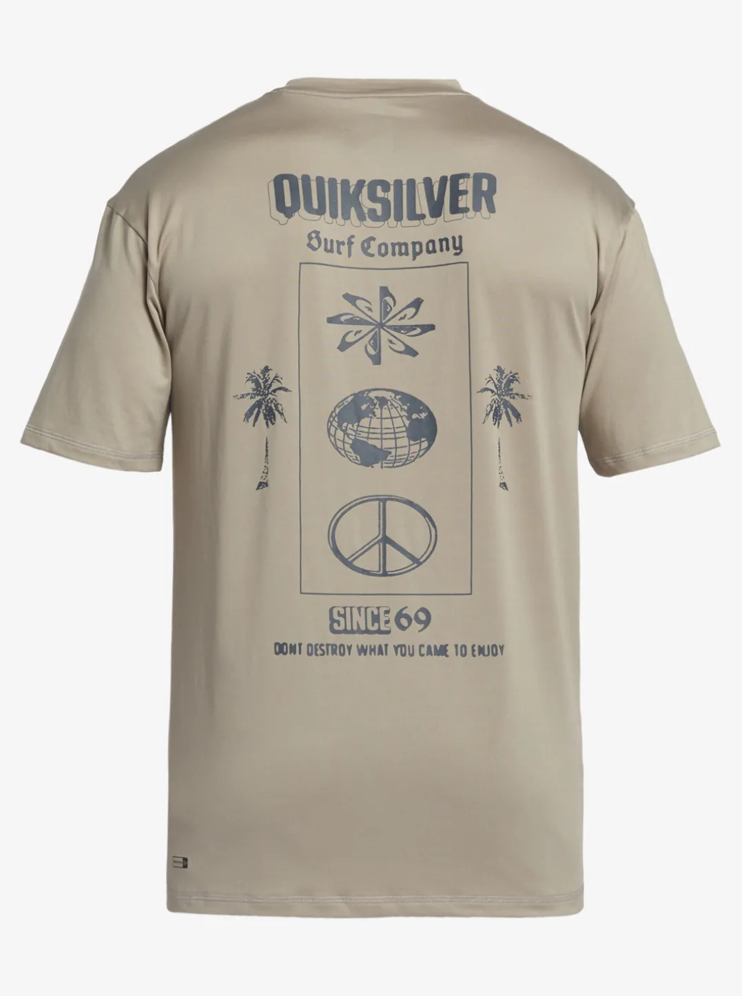 Mens Quiksilver Rashguards|Mix Session Upf 50 Short Sleeve Surf Tee