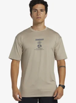 Mens Quiksilver Rashguards|Mix Session Upf 50 Short Sleeve Surf Tee