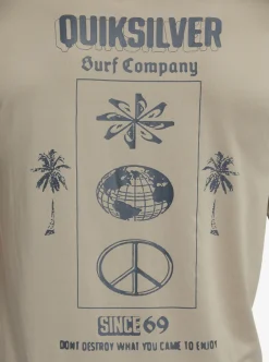 Mens Quiksilver Rashguards|Mix Session Upf 50 Short Sleeve Surf Tee