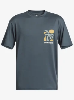 Mens Quiksilver Rashguards|Mix Session Upf 50 Short Sleeve Surf Tee