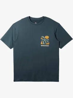 Mens Quiksilver Rashguards|Mix Session Upf 50 Short Sleeve Surf Tee
