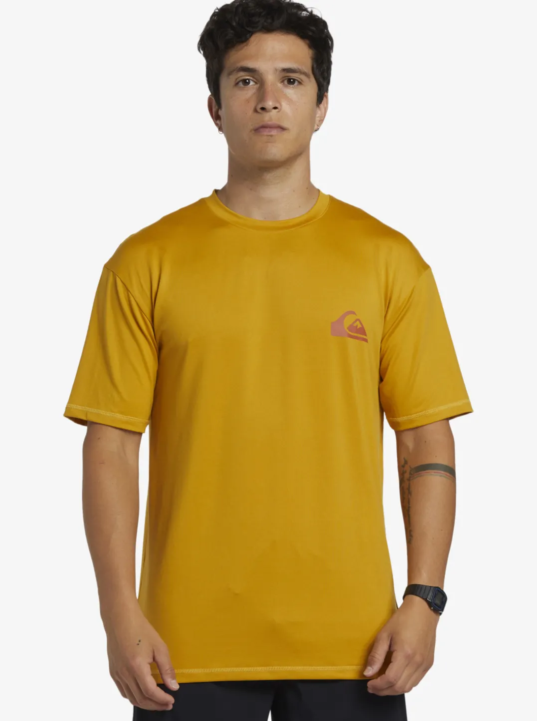 Mens Quiksilver Rashguards|Mix Session Upf 50 Short Sleeve Surf Tee