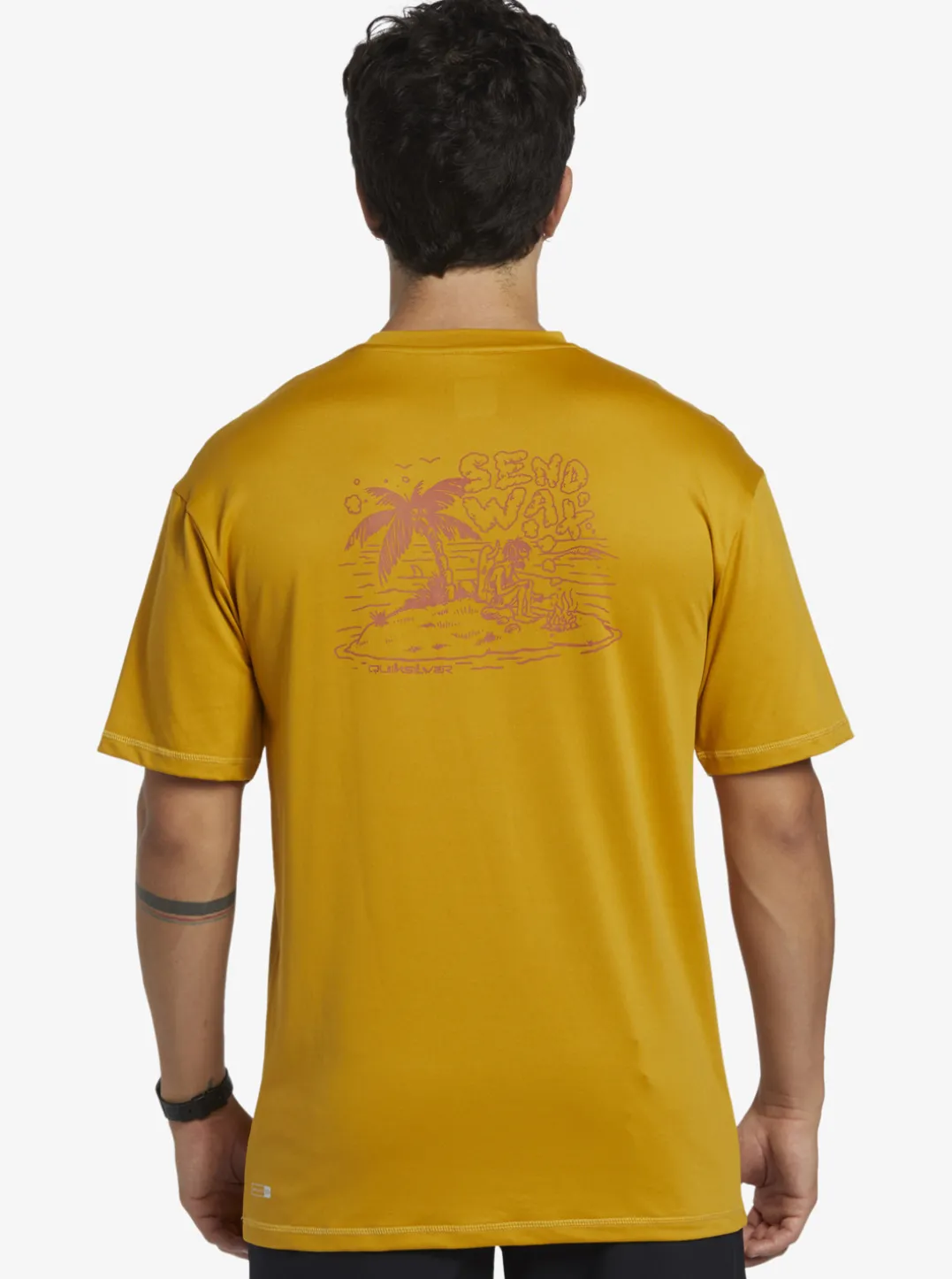 Mens Quiksilver Rashguards|Mix Session Upf 50 Short Sleeve Surf Tee