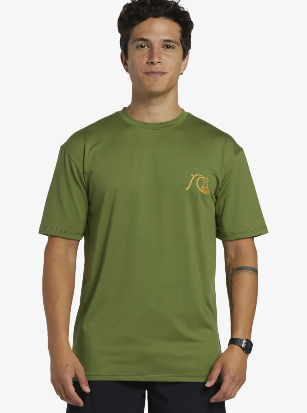 Mens Quiksilver Rashguards|Mix Session Upf 50 Short Sleeve Surf Tee