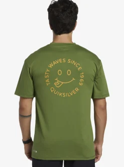 Mens Quiksilver Rashguards|Mix Session Upf 50 Short Sleeve Surf Tee