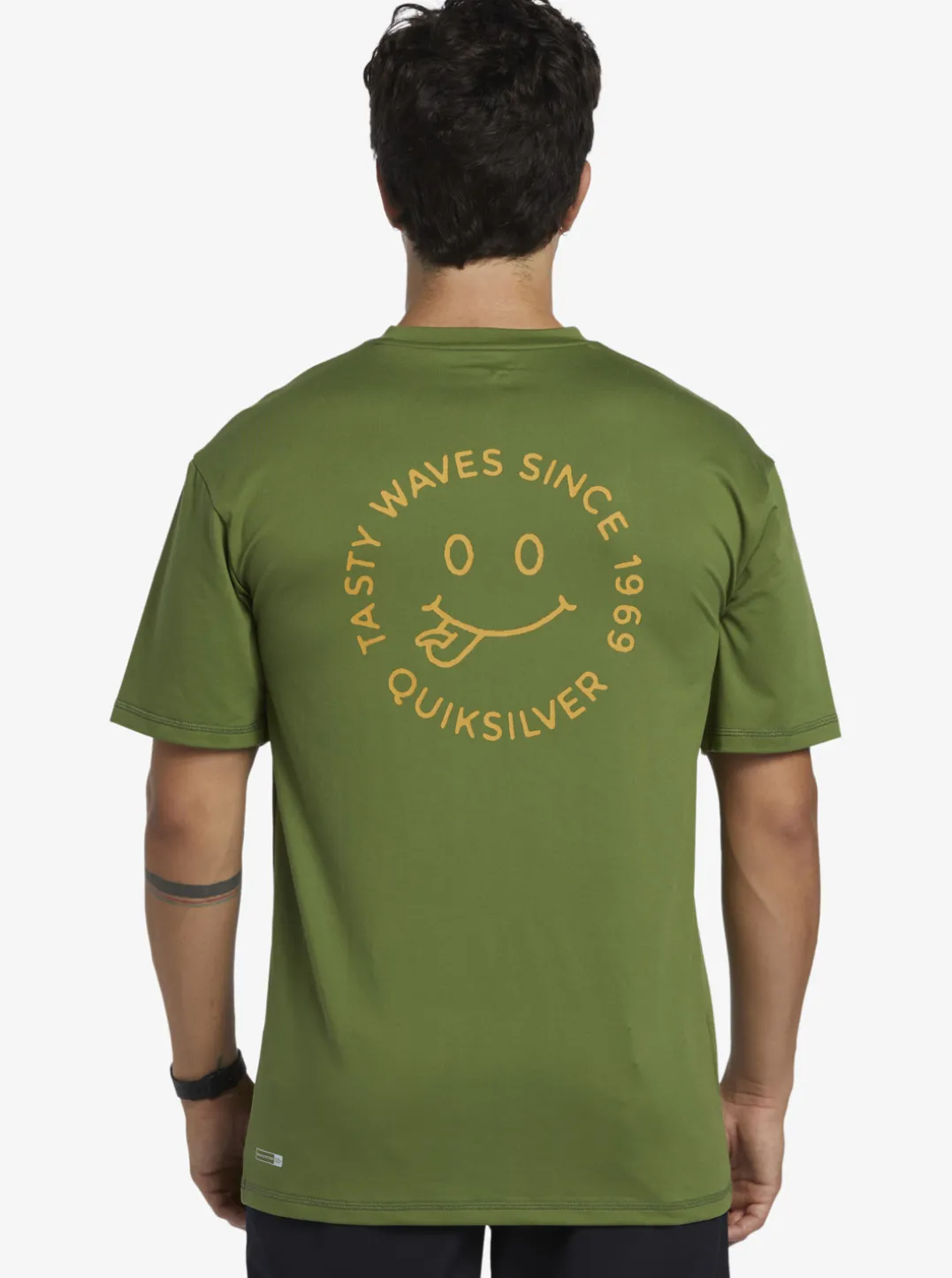 Mens Quiksilver Rashguards|Mix Session Upf 50 Short Sleeve Surf Tee