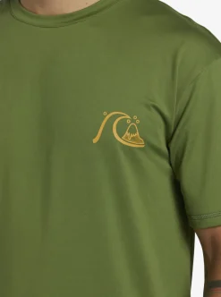 Mens Quiksilver Rashguards|Mix Session Upf 50 Short Sleeve Surf Tee