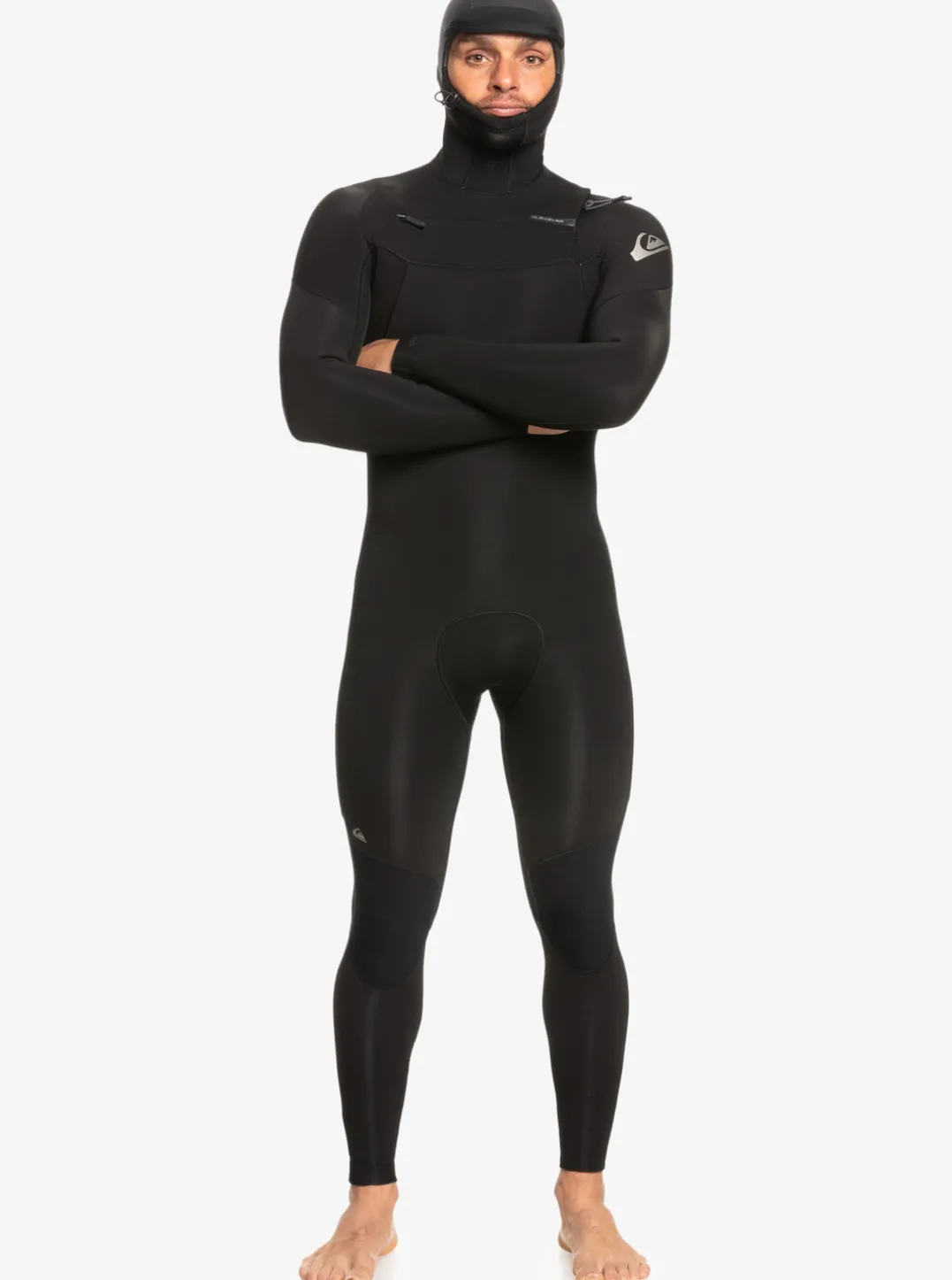 Mens Quiksilver Wetsuits|5/4/3Mm Everyday Sessions Hooded Chest Zip Wetsuit
