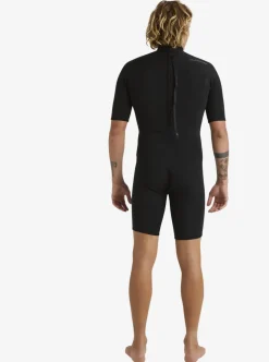 Mens Quiksilver Wetsuits|2/2Mm Everyday Sessions Short Sleeve Back Zip Springsuit