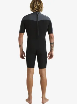 Mens Quiksilver Wetsuits|2/2Mm Everyday Sessions Short Sleeve Back Zip Springsuit