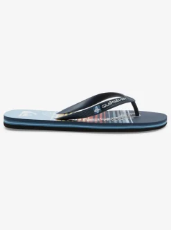 Mens Quiksilver Sandals|Molokai Word Flip-Flops
