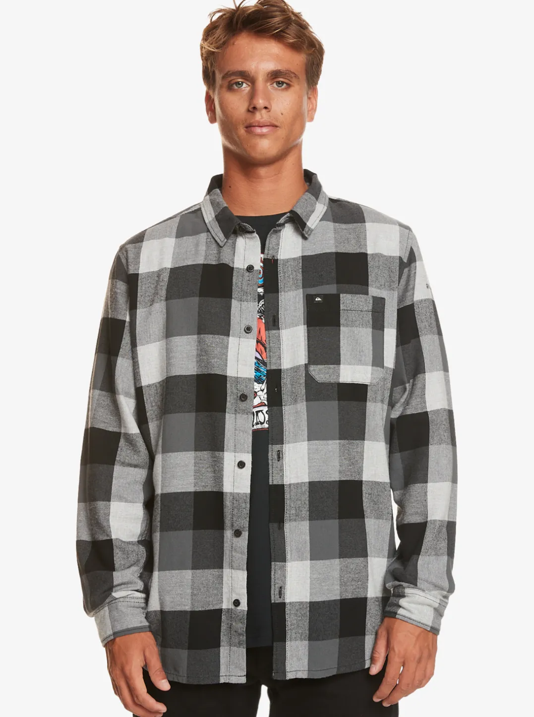 Mens Quiksilver Shirts & Polos|Motherfly Long Sleeve Shirt