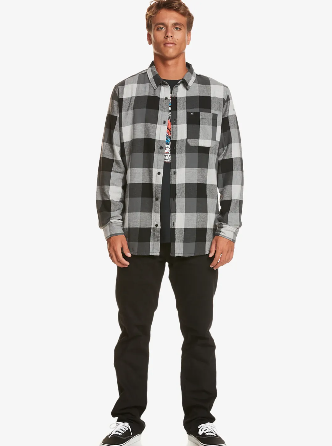 Mens Quiksilver Shirts & Polos|Motherfly Long Sleeve Shirt