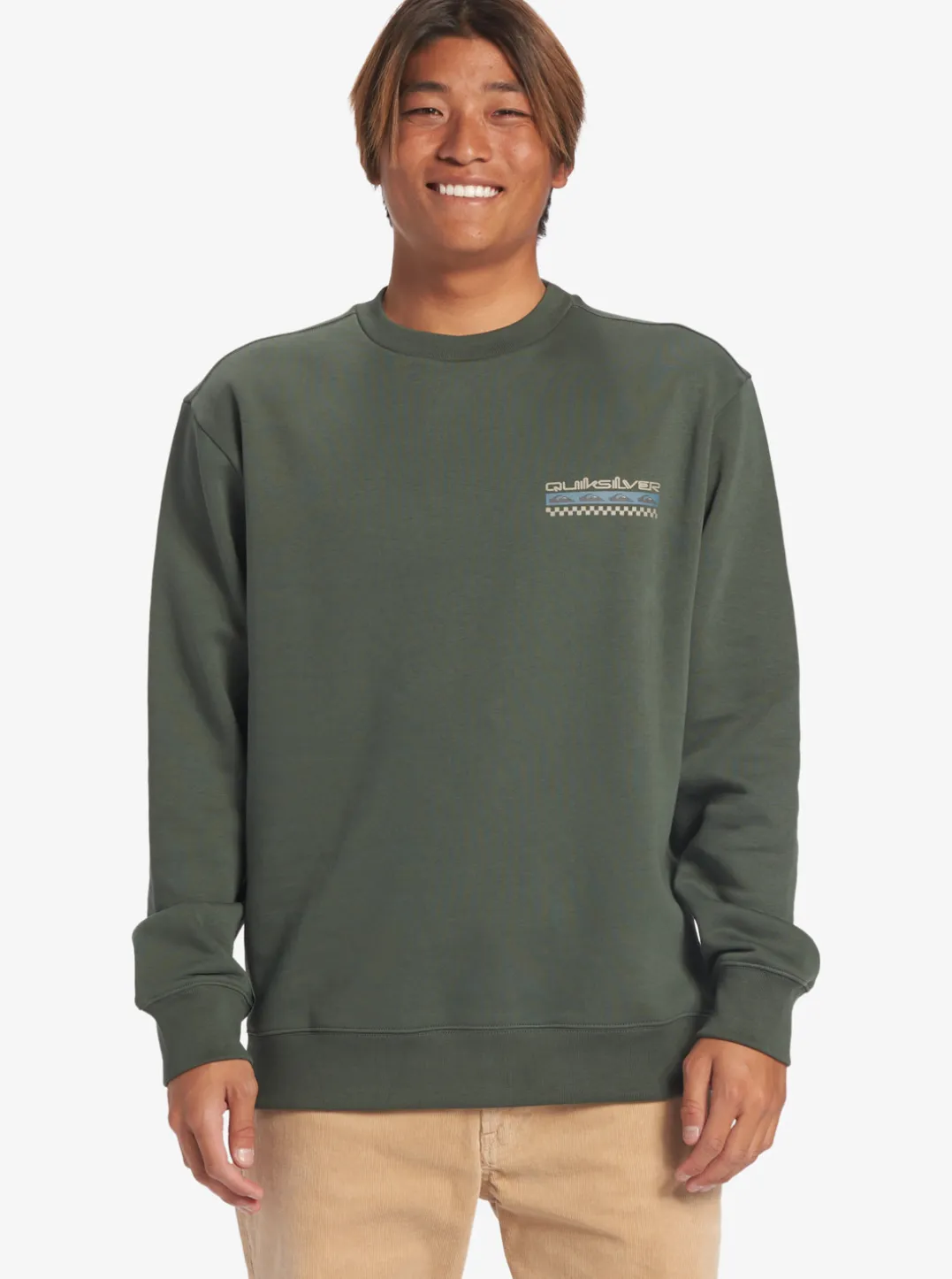 Mens Quiksilver Shirts & Polos|No Control Crew Fleece Crew Neck Sweatshirt